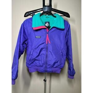 Vintage Columbia Sportswear Radial Sleeve Jacket Coat Women’s M Nylon Purple